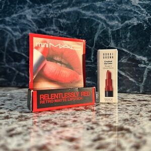 2 Mini Lipstick Bundle - Brand New - Mini Mac and Bobbi Brown - SEND ME AN OFFER
